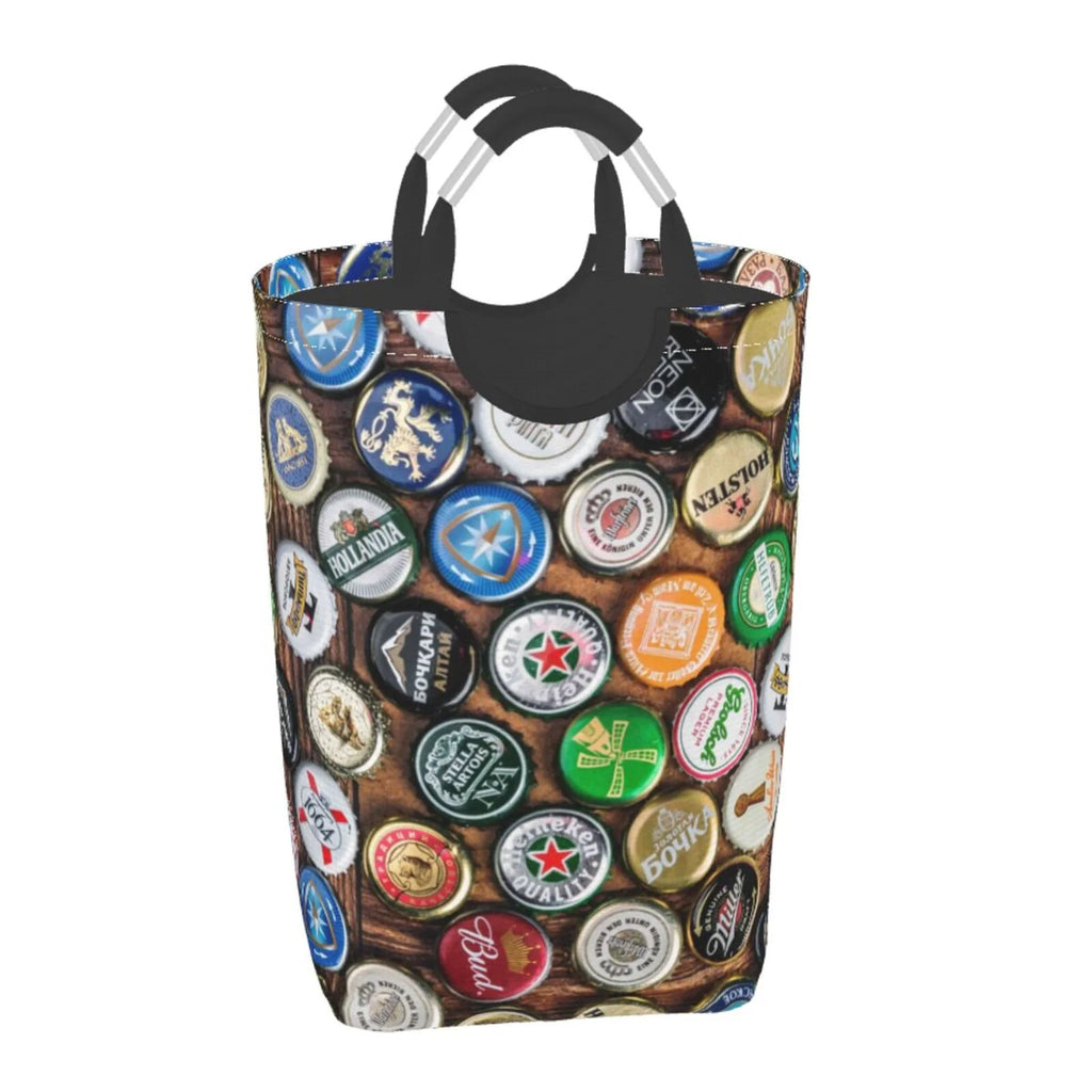 Large Canvas Fabric Collapsible Laundry Hamper E2620