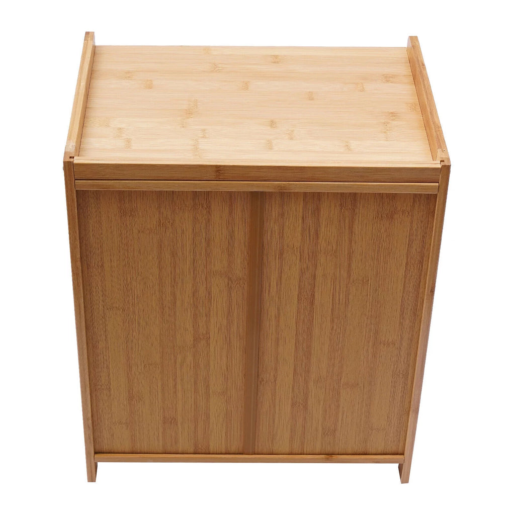 Bamboo Wood 3 Sliding Drawers Nightstand C6295