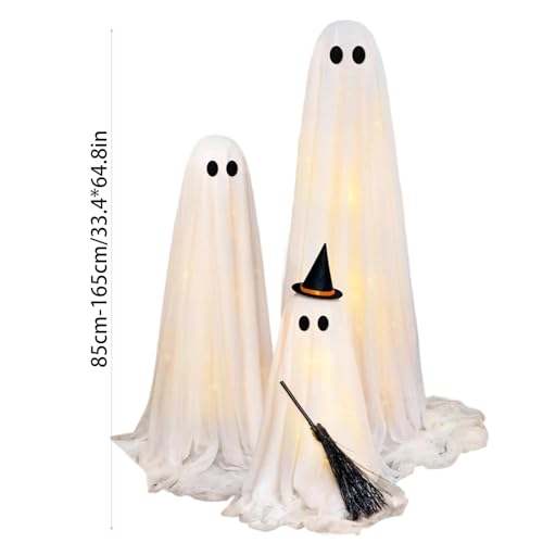 Halloween Light-Up Ghosts with String Lights Q604289