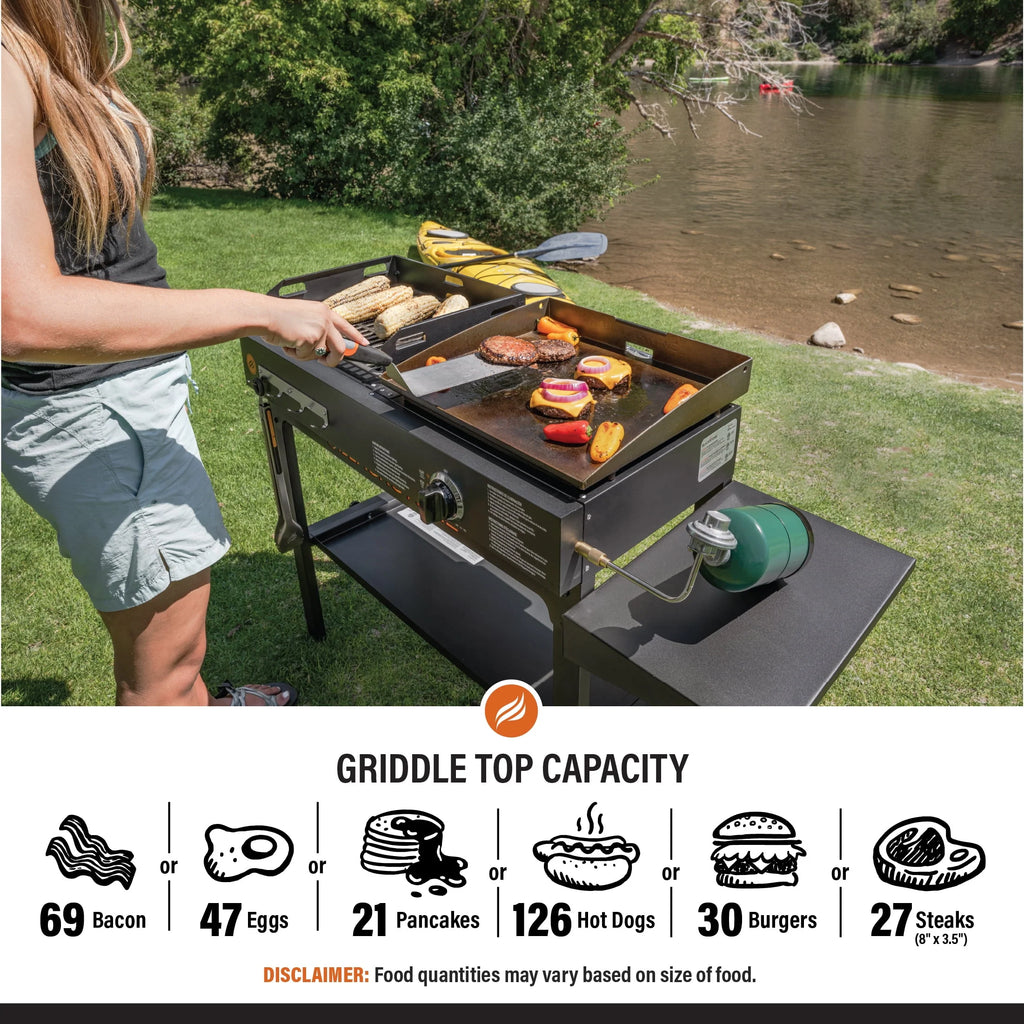 17 Griddle and Charcoal Grill Combo Y903012