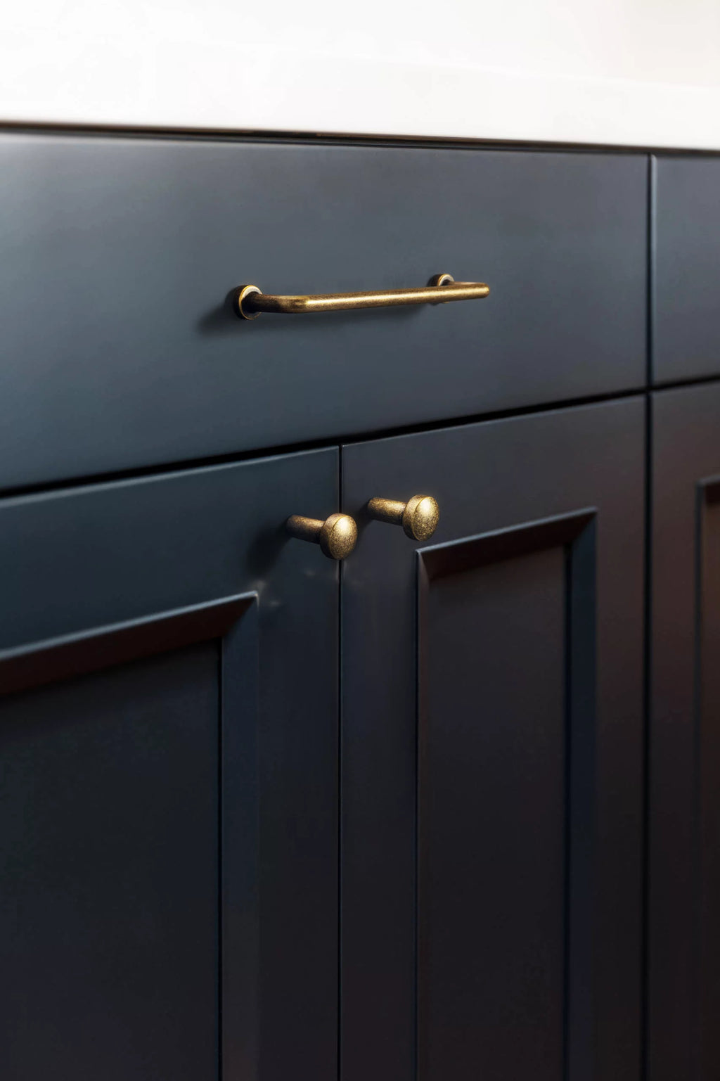 6 Pack 5'' Hole Center Brass Cabinet Handles M9511