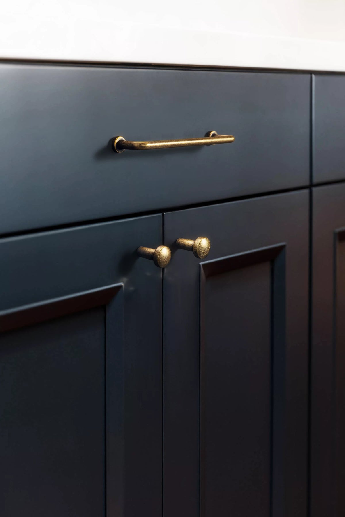 6 Pack 5'' Hole Center Brass Cabinet Handles M9511