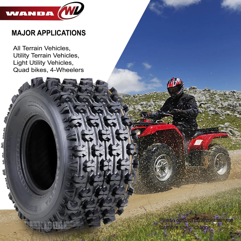 Set of 2 UTV ATV Tires 20x7-8 4PR A452
