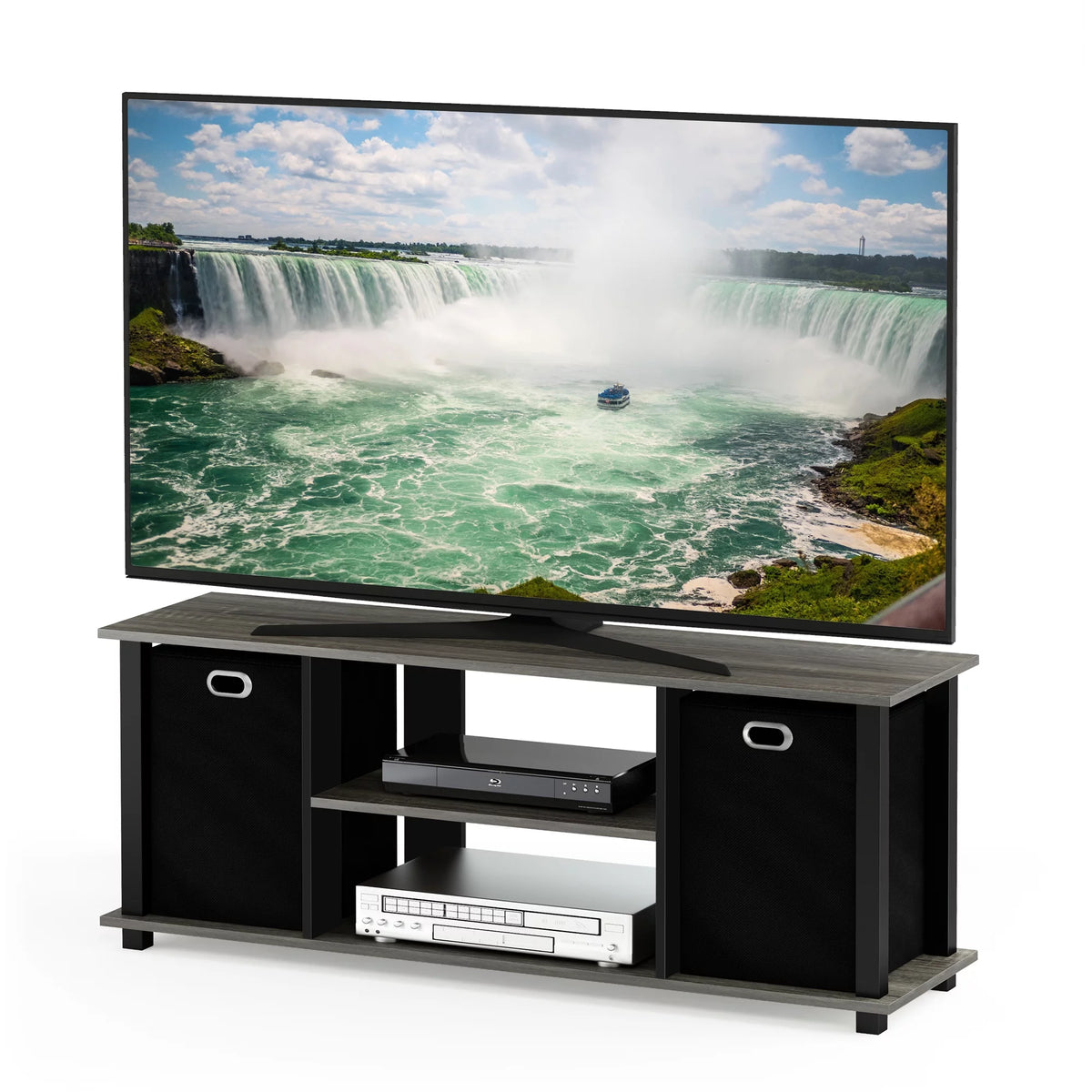 Entertainment Center with Storage Bins X92549