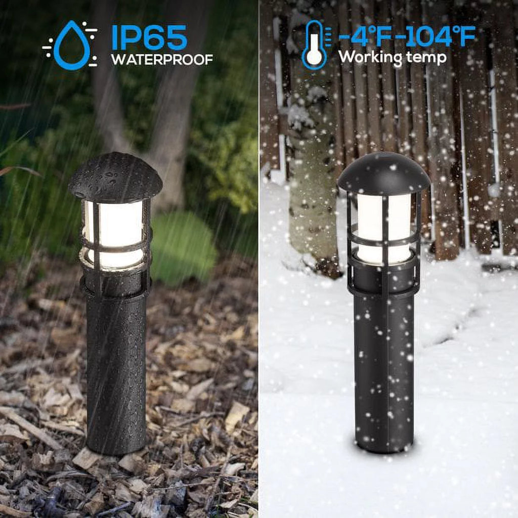 12 Pack 3W 12V Low Voltage Waterproof LED Landscape Lights 4000K Cool White E9059