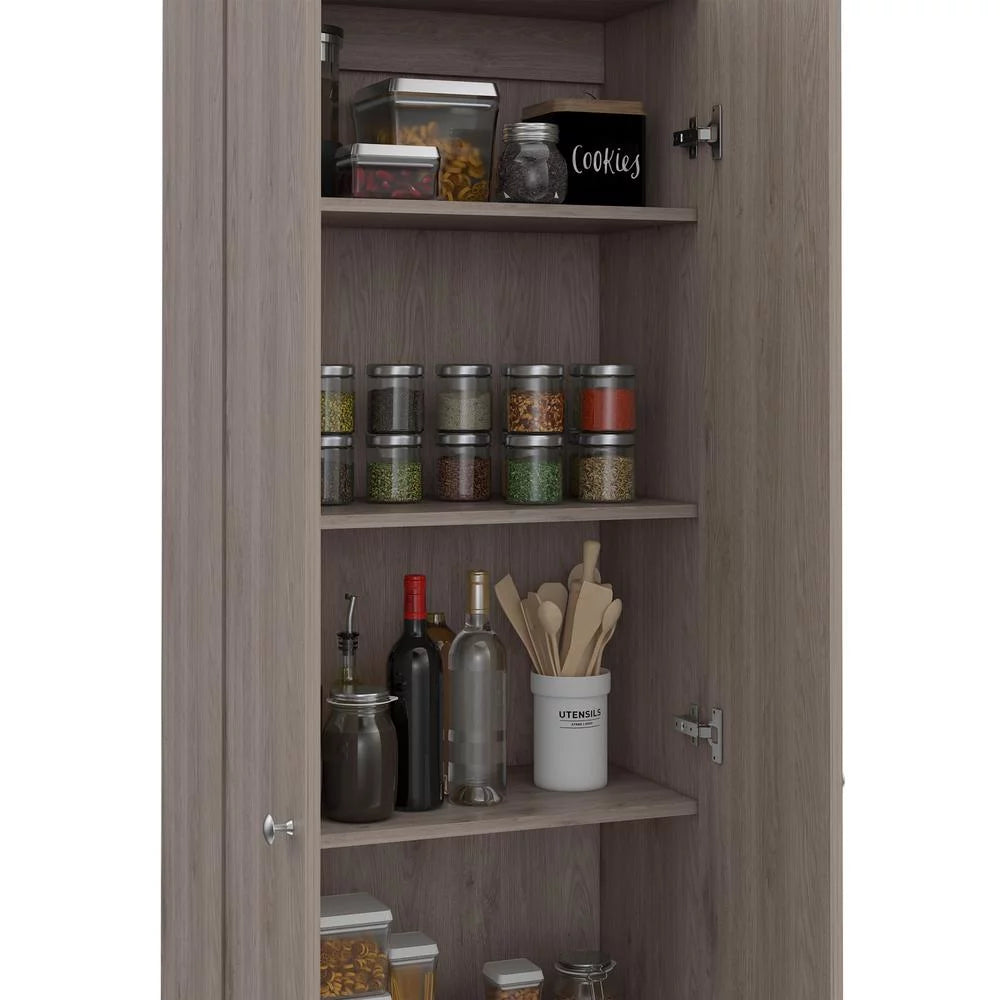 Light Gray Multistorage Double Door Cabinet V970847