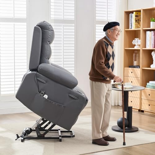 Oversize Power Lift Recliner Chair with Heat and Massage D7772