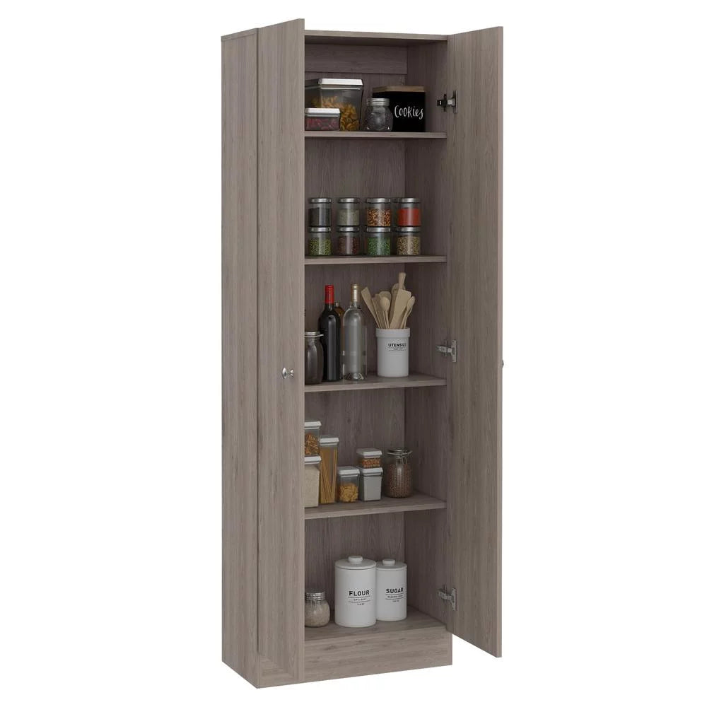 Light Gray Multistorage Double Door Cabinet V970847